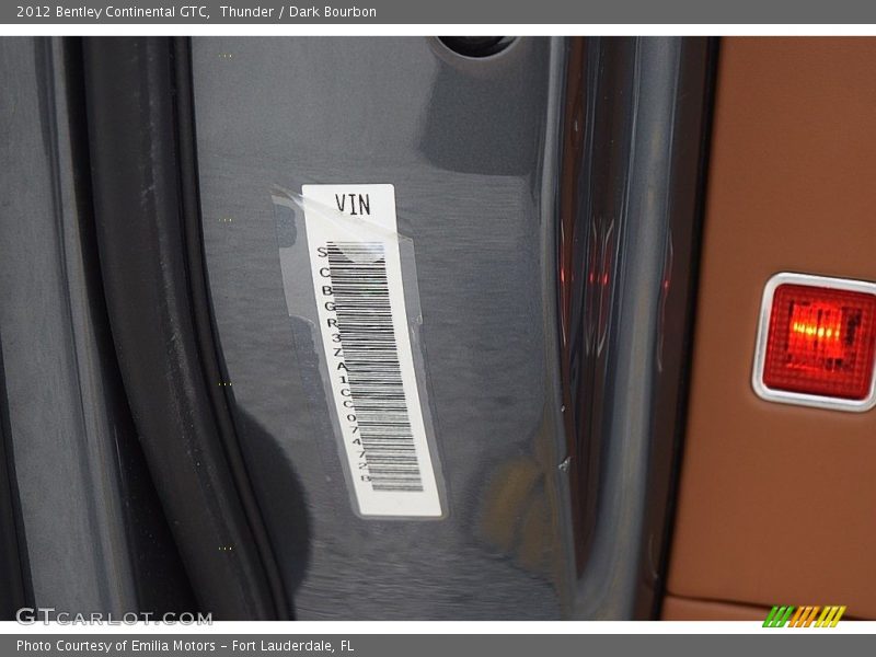 Thunder / Dark Bourbon 2012 Bentley Continental GTC