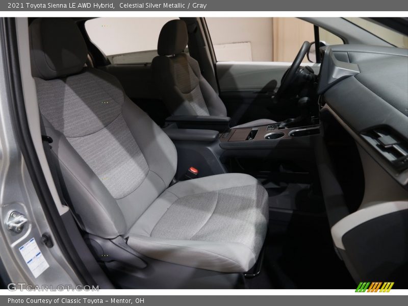 Celestial Silver Metallic / Gray 2021 Toyota Sienna LE AWD Hybrid
