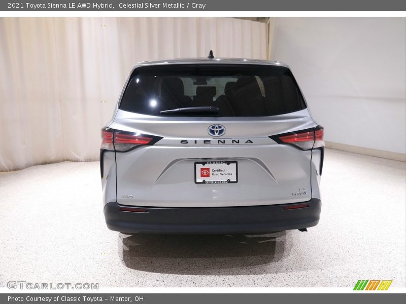 Celestial Silver Metallic / Gray 2021 Toyota Sienna LE AWD Hybrid