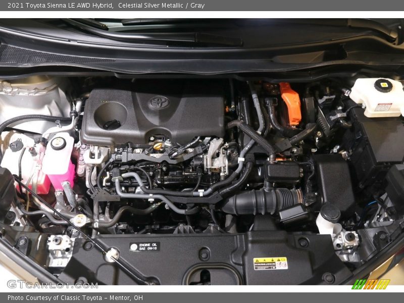 Celestial Silver Metallic / Gray 2021 Toyota Sienna LE AWD Hybrid