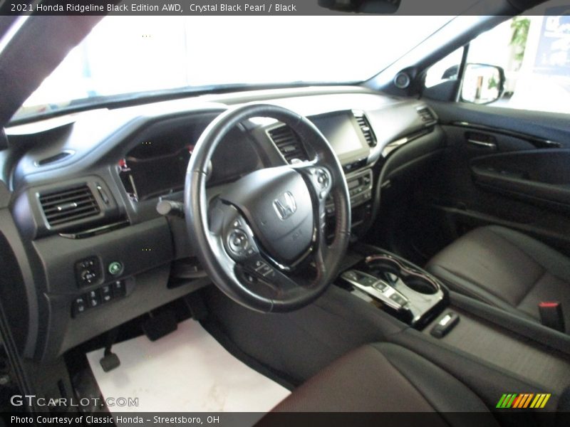 Crystal Black Pearl / Black 2021 Honda Ridgeline Black Edition AWD
