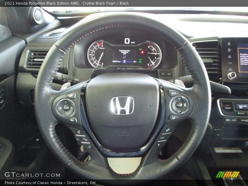 Crystal Black Pearl / Black 2021 Honda Ridgeline Black Edition AWD