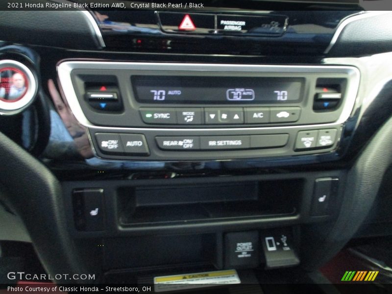 Crystal Black Pearl / Black 2021 Honda Ridgeline Black Edition AWD