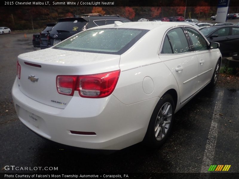Summit White / Cocoa/Light Neutral 2015 Chevrolet Malibu LT