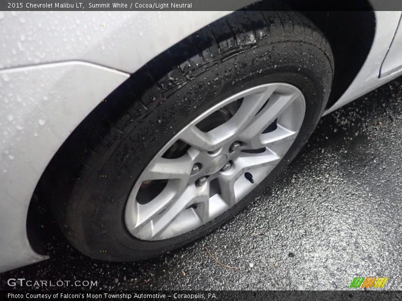Summit White / Cocoa/Light Neutral 2015 Chevrolet Malibu LT