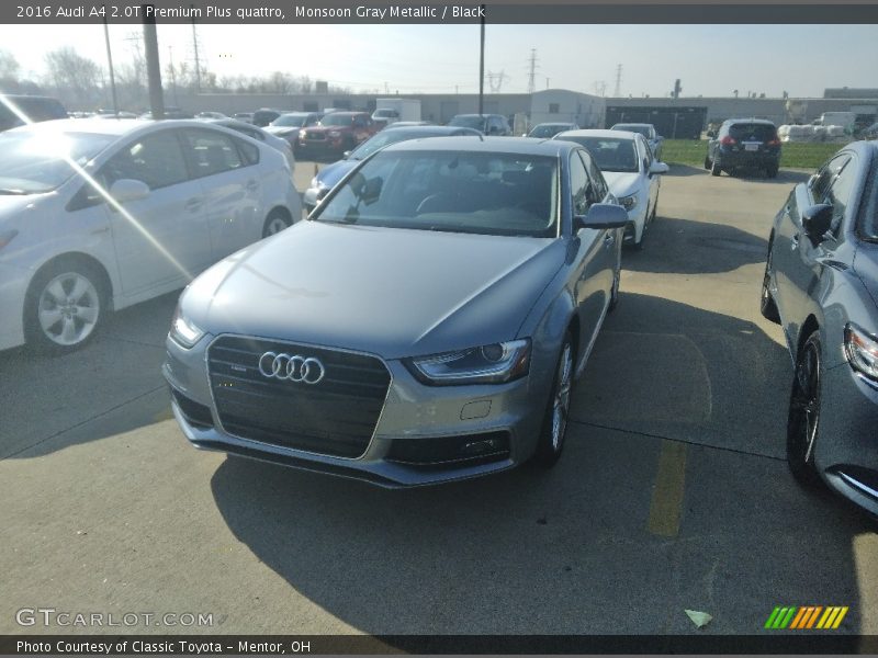 Monsoon Gray Metallic / Black 2016 Audi A4 2.0T Premium Plus quattro