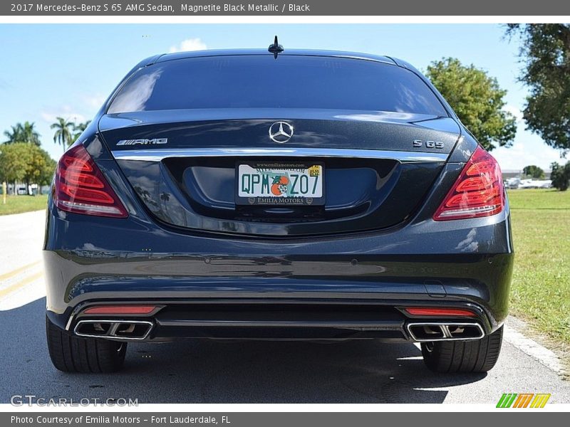 Magnetite Black Metallic / Black 2017 Mercedes-Benz S 65 AMG Sedan