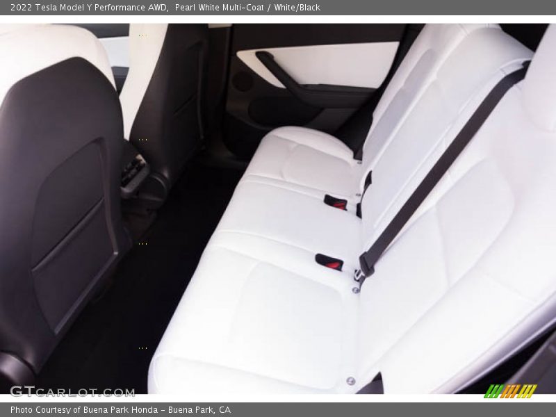 Rear Seat of 2022 Model Y Performance AWD