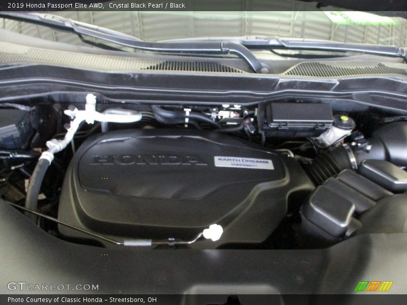 Crystal Black Pearl / Black 2019 Honda Passport Elite AWD