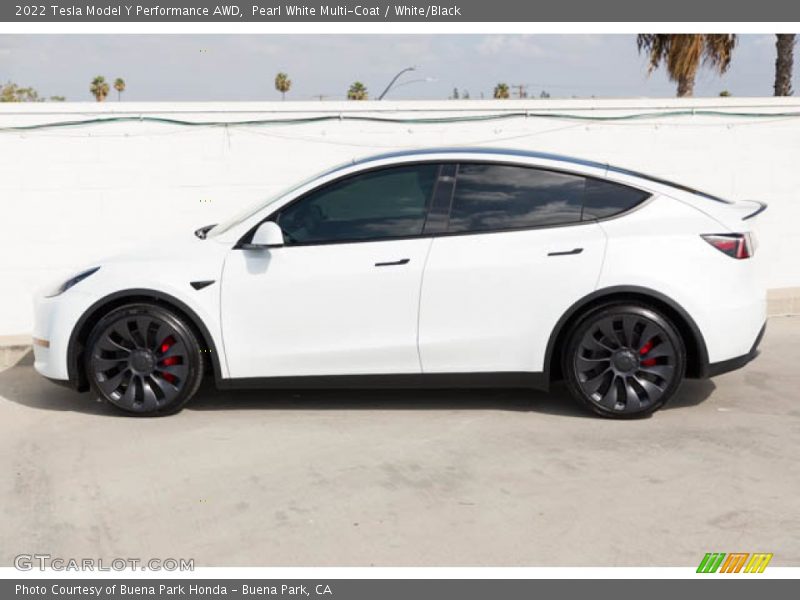  2022 Model Y Performance AWD Pearl White Multi-Coat