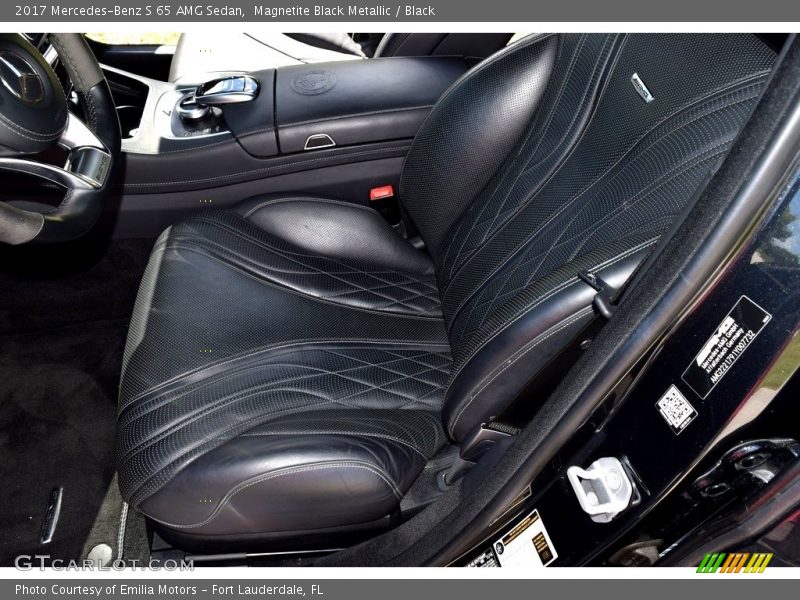 Front Seat of 2017 S 65 AMG Sedan