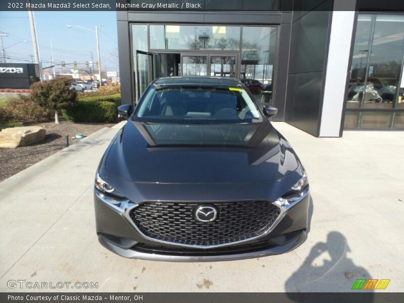 Machine Gray Metallic / Black 2022 Mazda Mazda3 Select Sedan