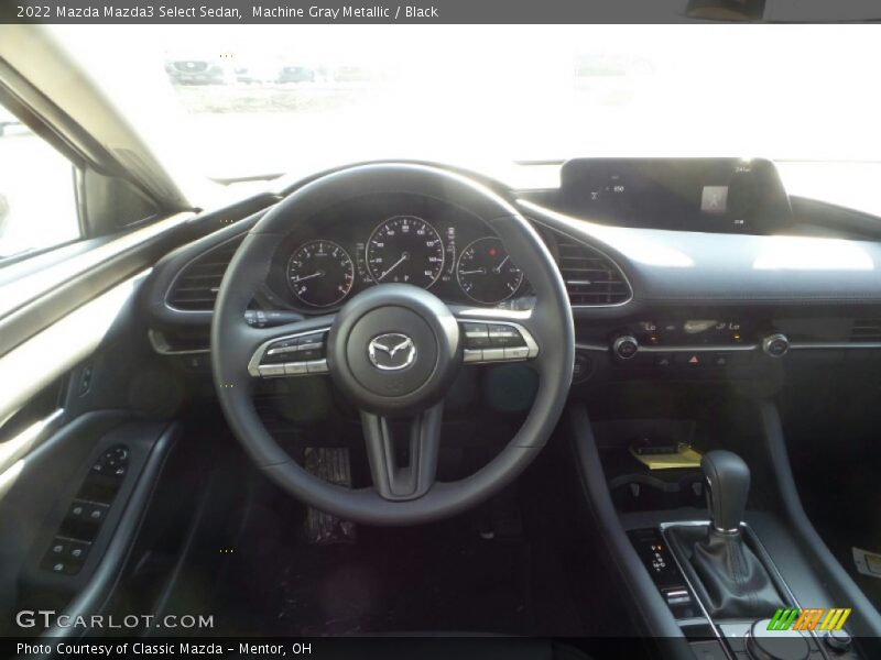 Machine Gray Metallic / Black 2022 Mazda Mazda3 Select Sedan