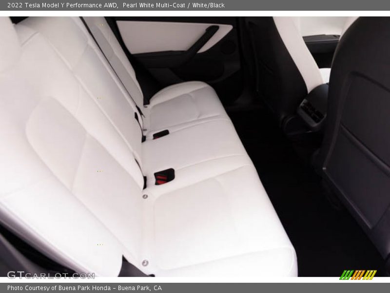 Rear Seat of 2022 Model Y Performance AWD