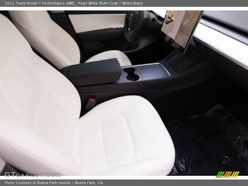 Front Seat of 2022 Model Y Performance AWD