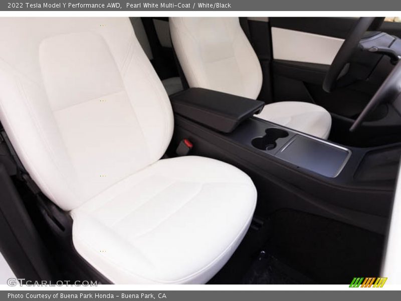 Front Seat of 2022 Model Y Performance AWD