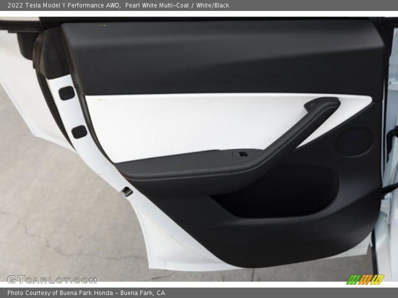Door Panel of 2022 Model Y Performance AWD