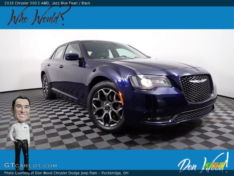 Jazz Blue Pearl / Black 2016 Chrysler 300 S AWD