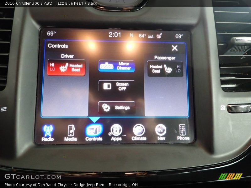 Jazz Blue Pearl / Black 2016 Chrysler 300 S AWD