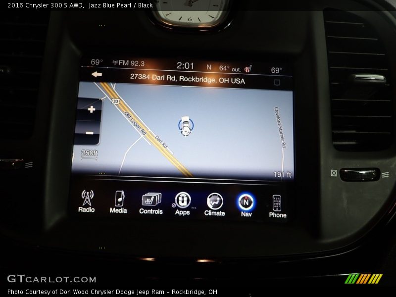 Jazz Blue Pearl / Black 2016 Chrysler 300 S AWD