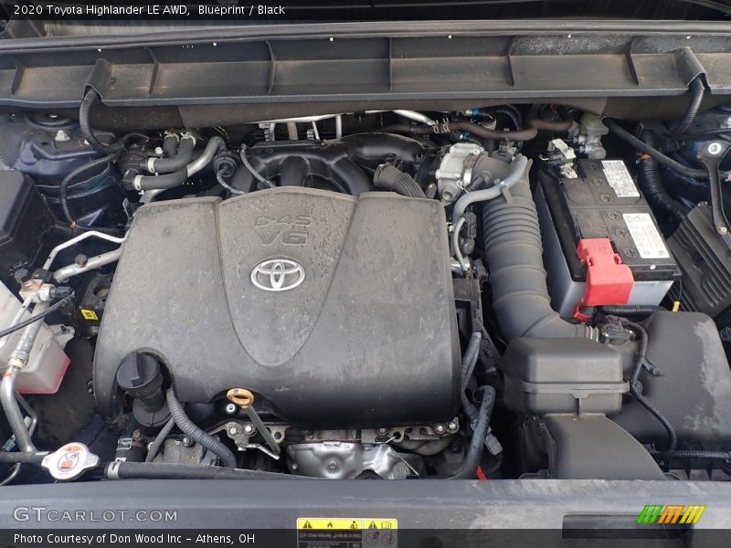 Blueprint / Black 2020 Toyota Highlander LE AWD
