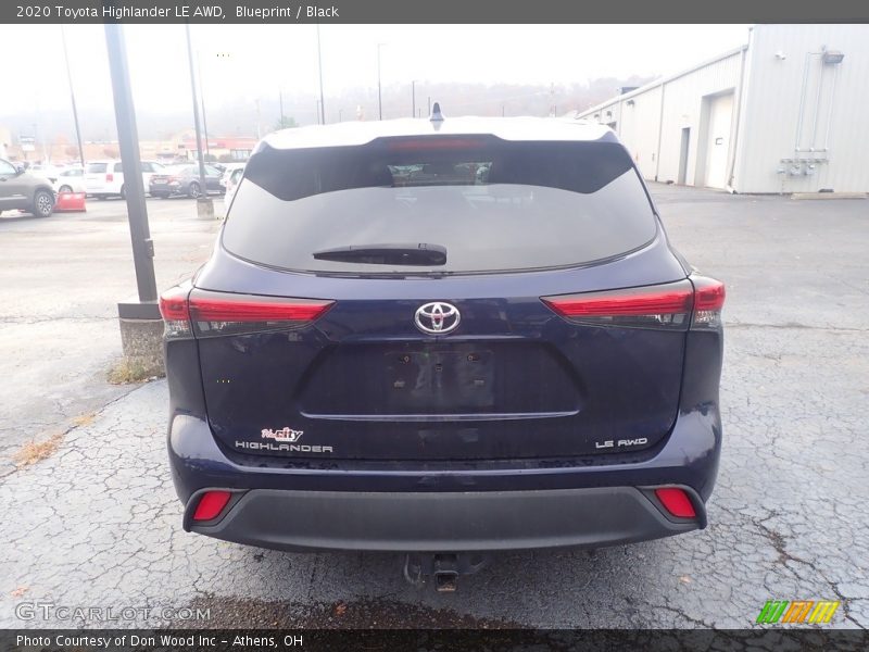 Blueprint / Black 2020 Toyota Highlander LE AWD