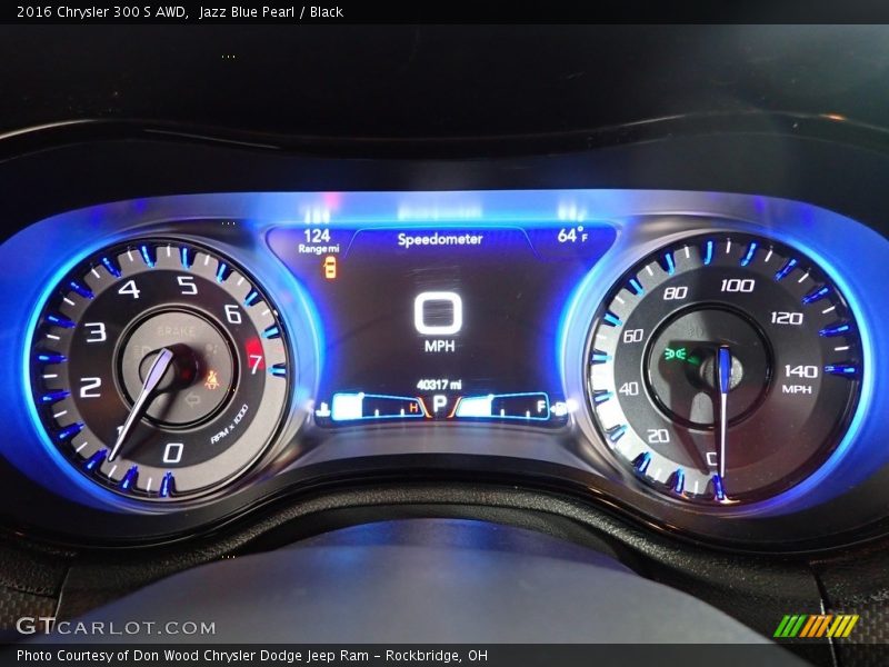 Jazz Blue Pearl / Black 2016 Chrysler 300 S AWD