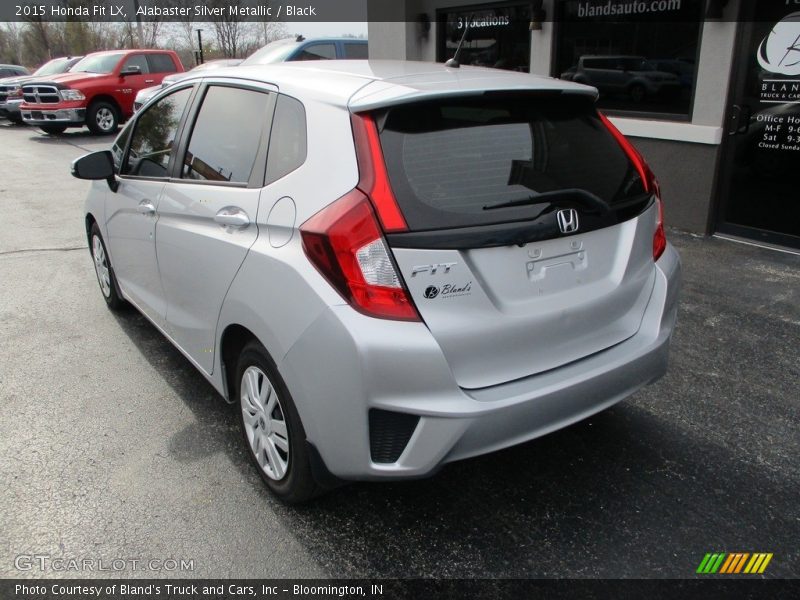 Alabaster Silver Metallic / Black 2015 Honda Fit LX