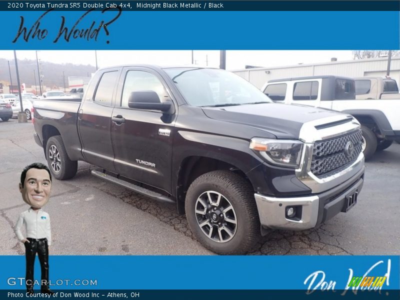 Midnight Black Metallic / Black 2020 Toyota Tundra SR5 Double Cab 4x4