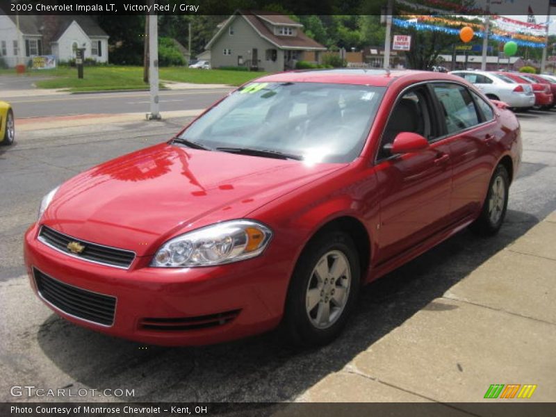 Victory Red / Gray 2009 Chevrolet Impala LT