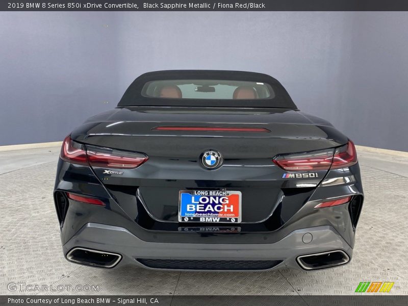 Black Sapphire Metallic / Fiona Red/Black 2019 BMW 8 Series 850i xDrive Convertible