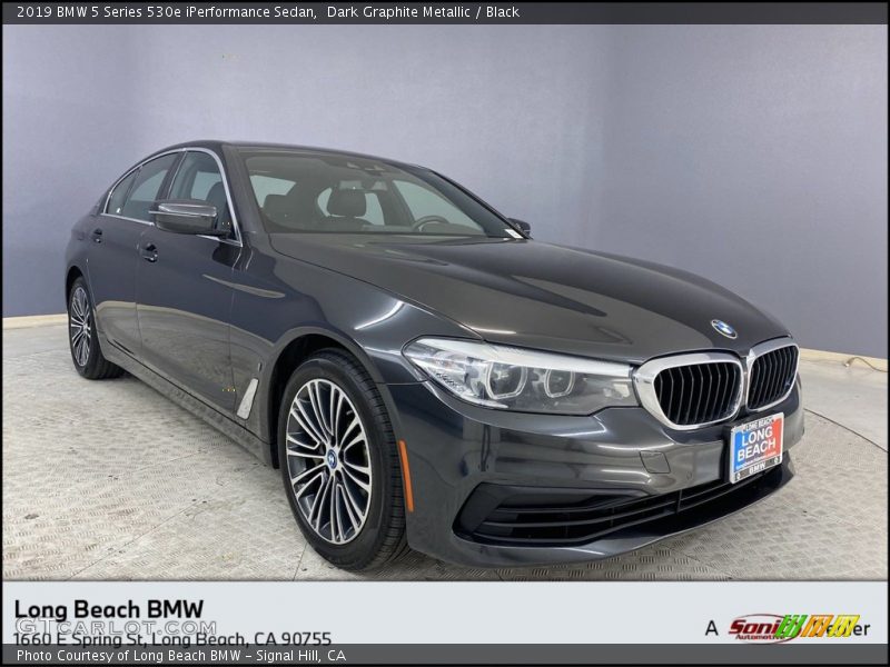 Dark Graphite Metallic / Black 2019 BMW 5 Series 530e iPerformance Sedan