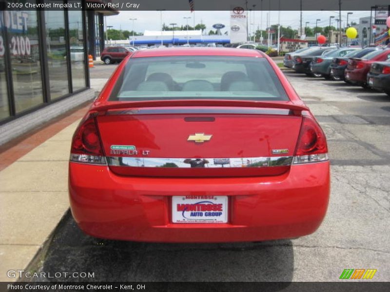 Victory Red / Gray 2009 Chevrolet Impala LT