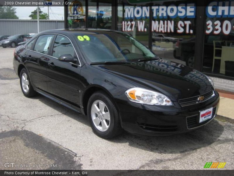 Black / Gray 2009 Chevrolet Impala LT