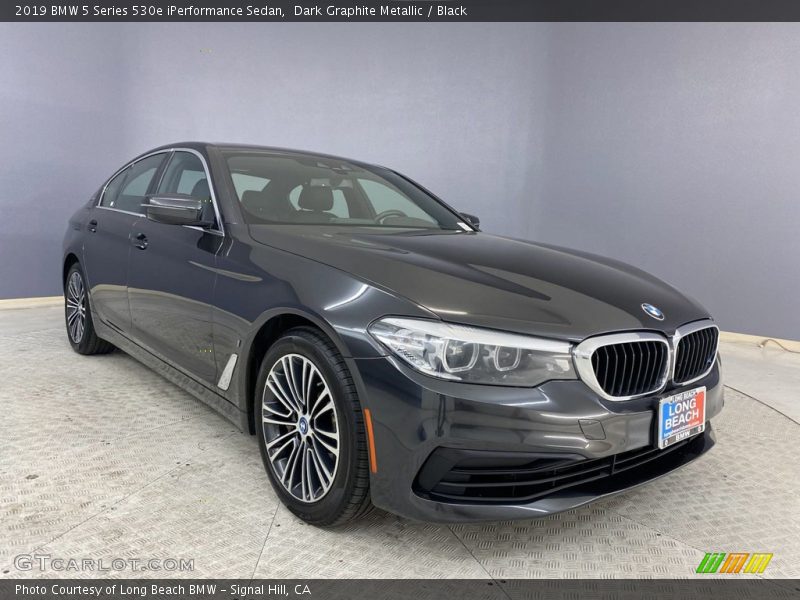 Dark Graphite Metallic / Black 2019 BMW 5 Series 530e iPerformance Sedan
