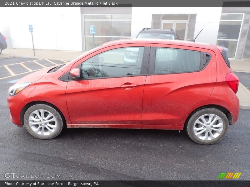 Cayenne Orange Metallic / Jet Black 2021 Chevrolet Spark LT