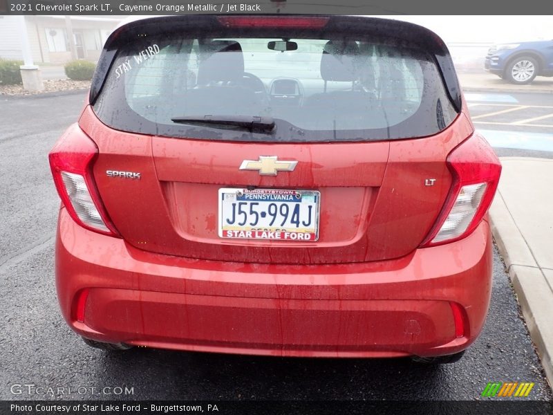 Cayenne Orange Metallic / Jet Black 2021 Chevrolet Spark LT