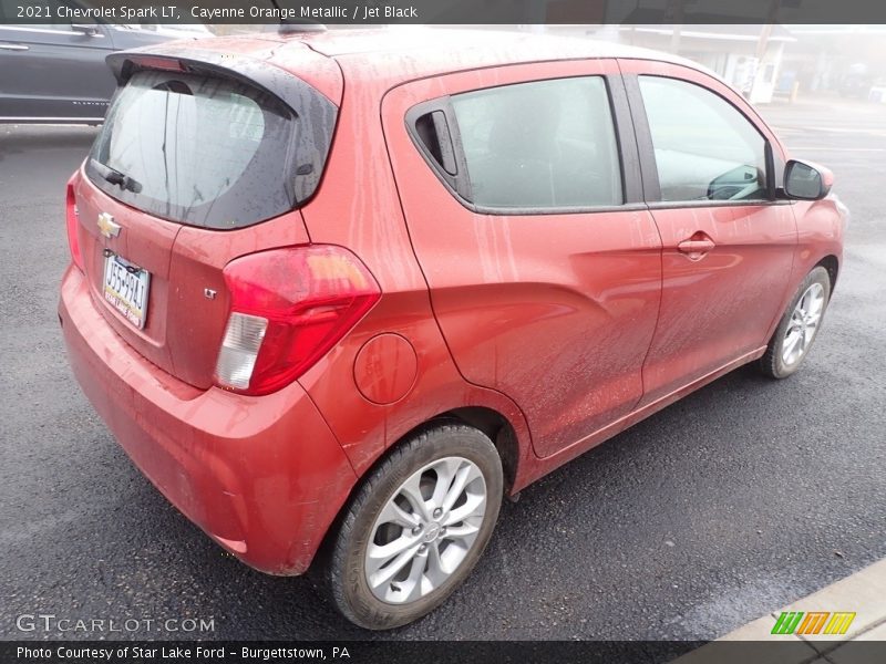 Cayenne Orange Metallic / Jet Black 2021 Chevrolet Spark LT