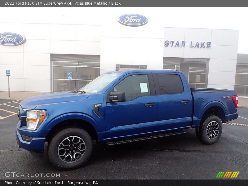 Atlas Blue Metallic / Black 2022 Ford F150 STX SuperCrew 4x4