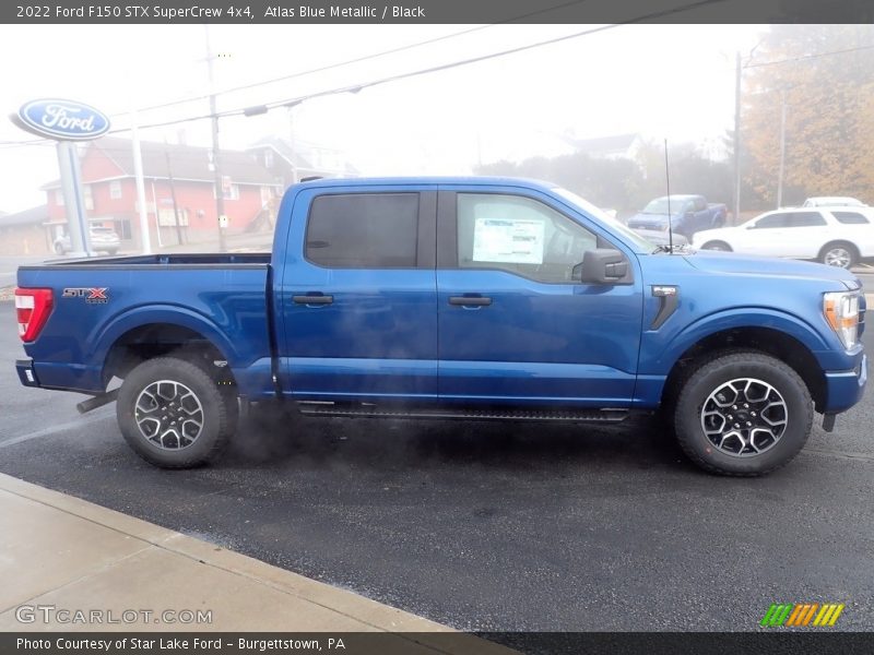 Atlas Blue Metallic / Black 2022 Ford F150 STX SuperCrew 4x4