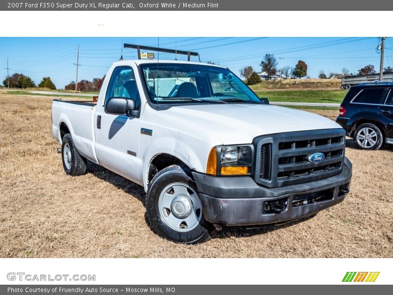 Oxford White / Medium Flint 2007 Ford F350 Super Duty XL Regular Cab
