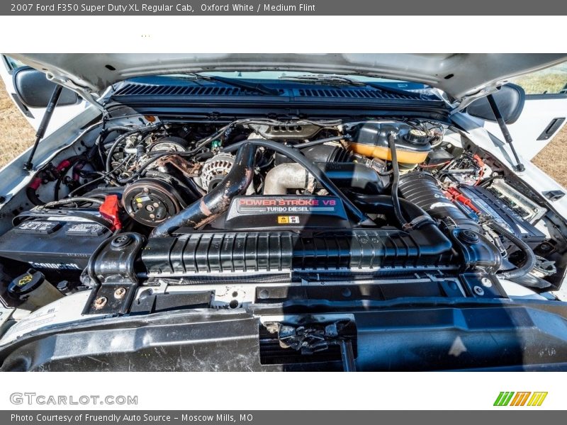 Oxford White / Medium Flint 2007 Ford F350 Super Duty XL Regular Cab