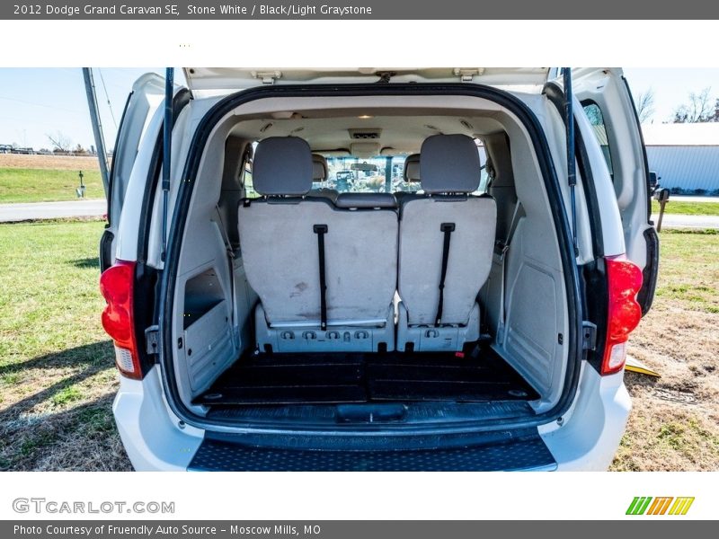 Stone White / Black/Light Graystone 2012 Dodge Grand Caravan SE