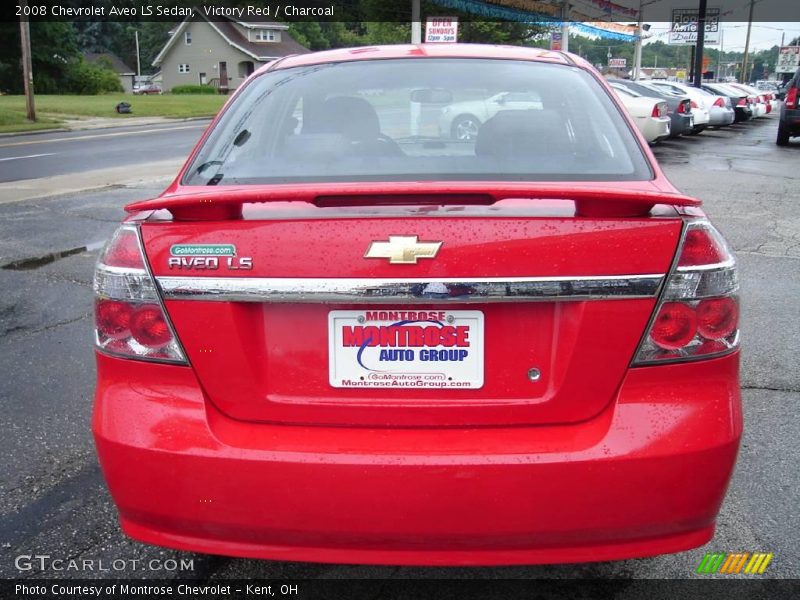 Victory Red / Charcoal 2008 Chevrolet Aveo LS Sedan