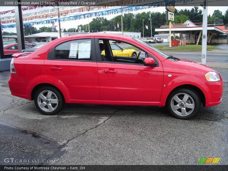 Victory Red / Charcoal 2008 Chevrolet Aveo LS Sedan