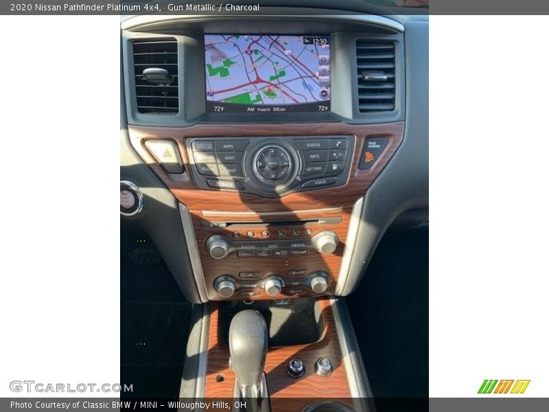 Controls of 2020 Pathfinder Platinum 4x4