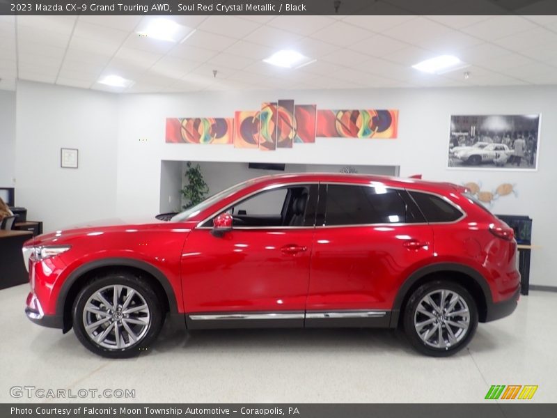 Soul Red Crystal Metallic / Black 2023 Mazda CX-9 Grand Touring AWD