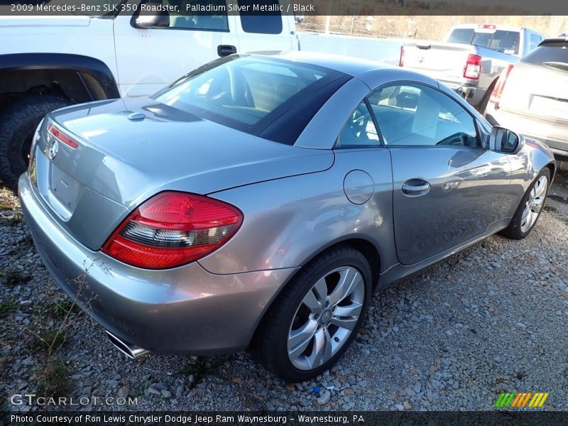Palladium Silver Metallic / Black 2009 Mercedes-Benz SLK 350 Roadster