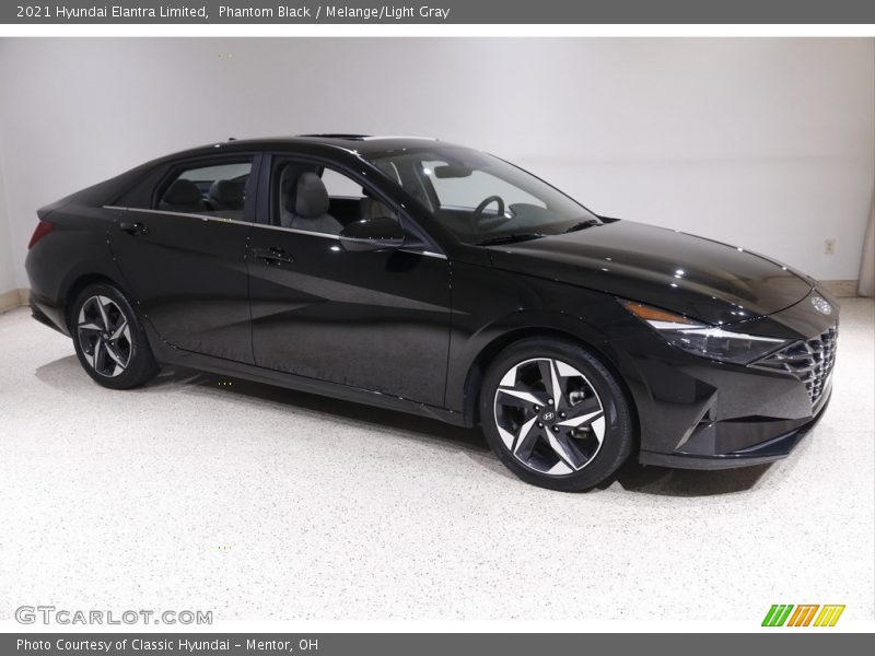 Phantom Black / Melange/Light Gray 2021 Hyundai Elantra Limited