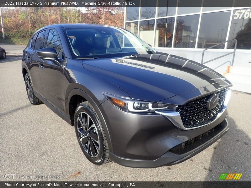Machine Gray Metallic / Black 2023 Mazda CX-5 S Premium Plus AWD